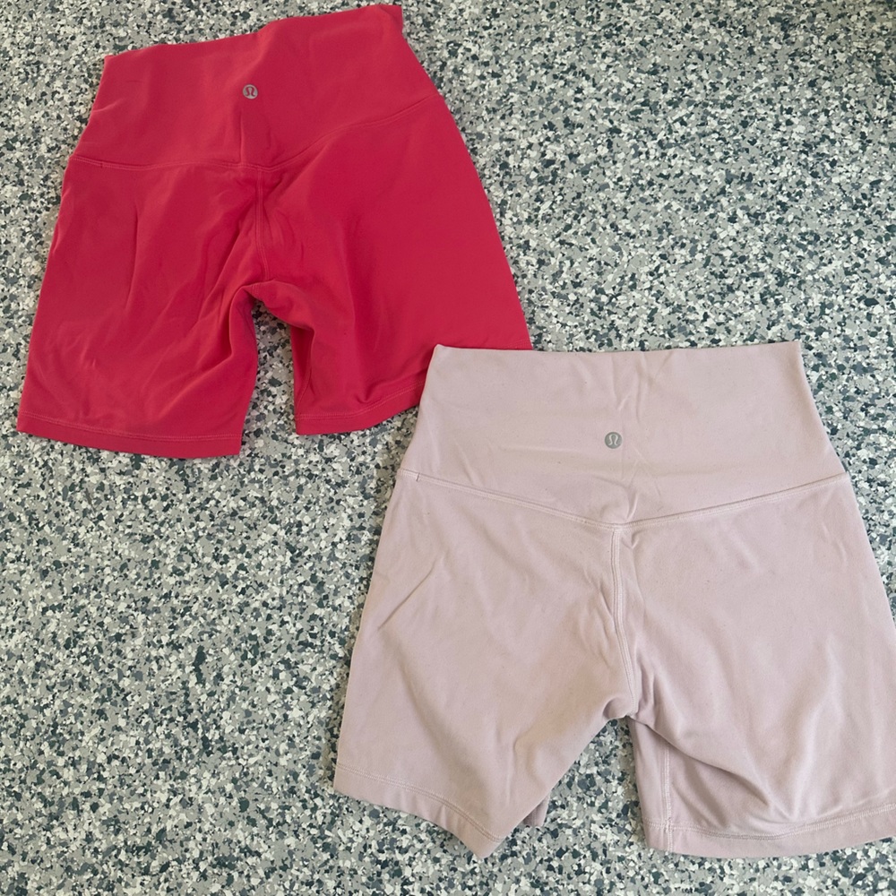 Lululemon align 6" shorts - strawberry milkshake